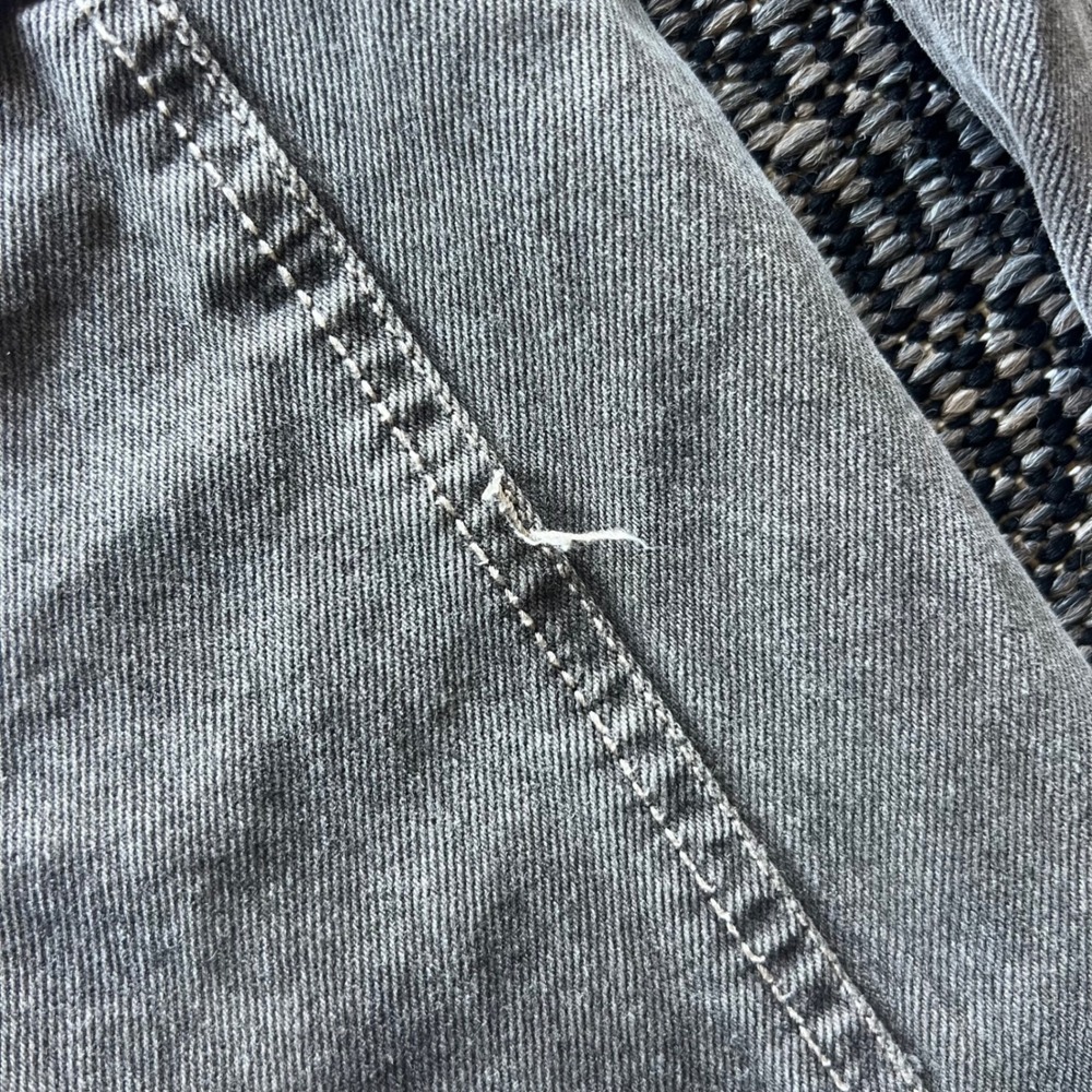 BDG Pants Womens 29 Gray High Rise Straight Leg Utility Workwear Carpenter Jeans - Picture 5 of 8